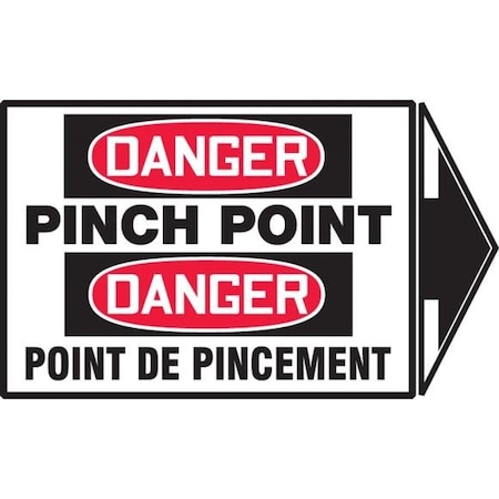 BILINGUAL FRENCH PINCH POINT LABEL FBLEQM144XVE